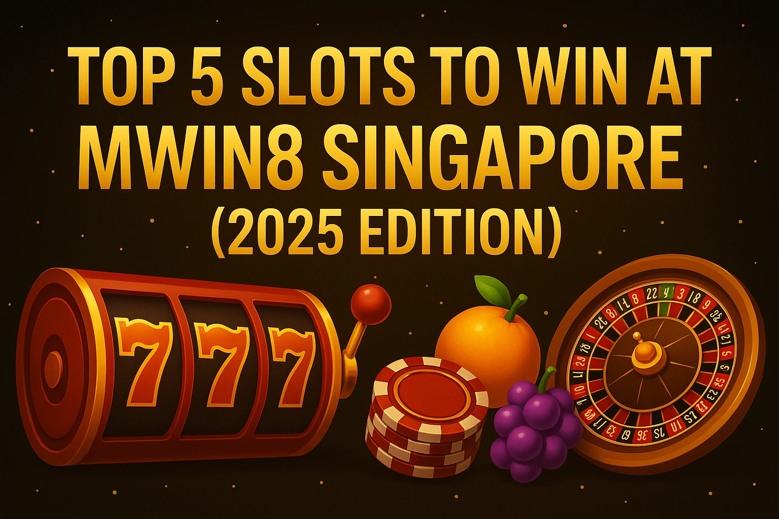Top 5 Slots to Win at MWIN8 Singapore (2025 Edition)