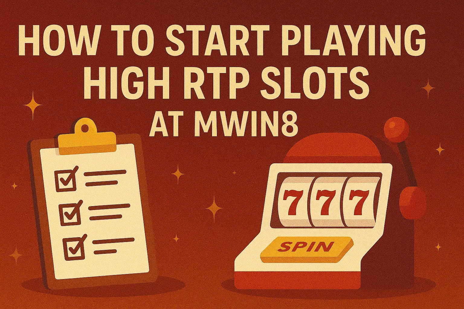 MWIN8 x How to Start Playing High RTP Slots at MWIN8