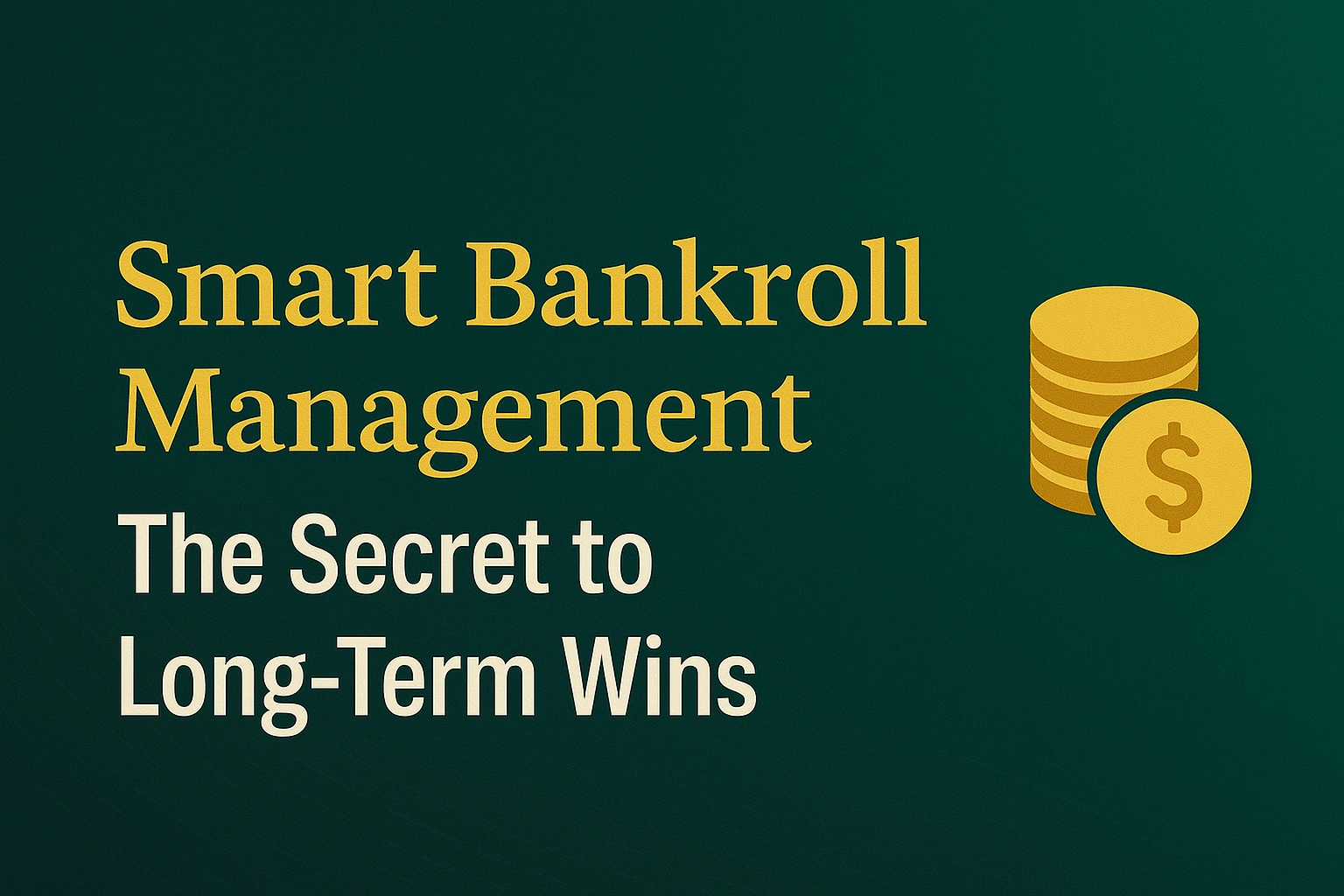 Smart Bankroll Management: The Secret to Long-Term Wins