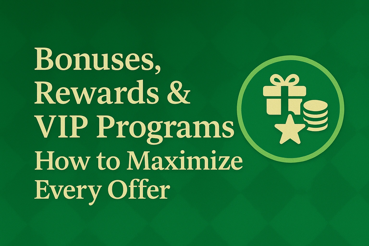 Bonuses, Rewards & VIP Programs: How to Maximize Every Offer