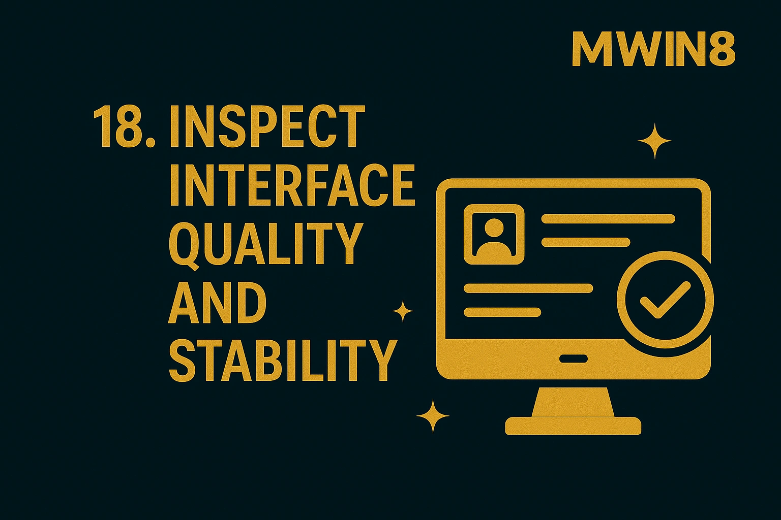 User interface display icon showing stable and clean design.