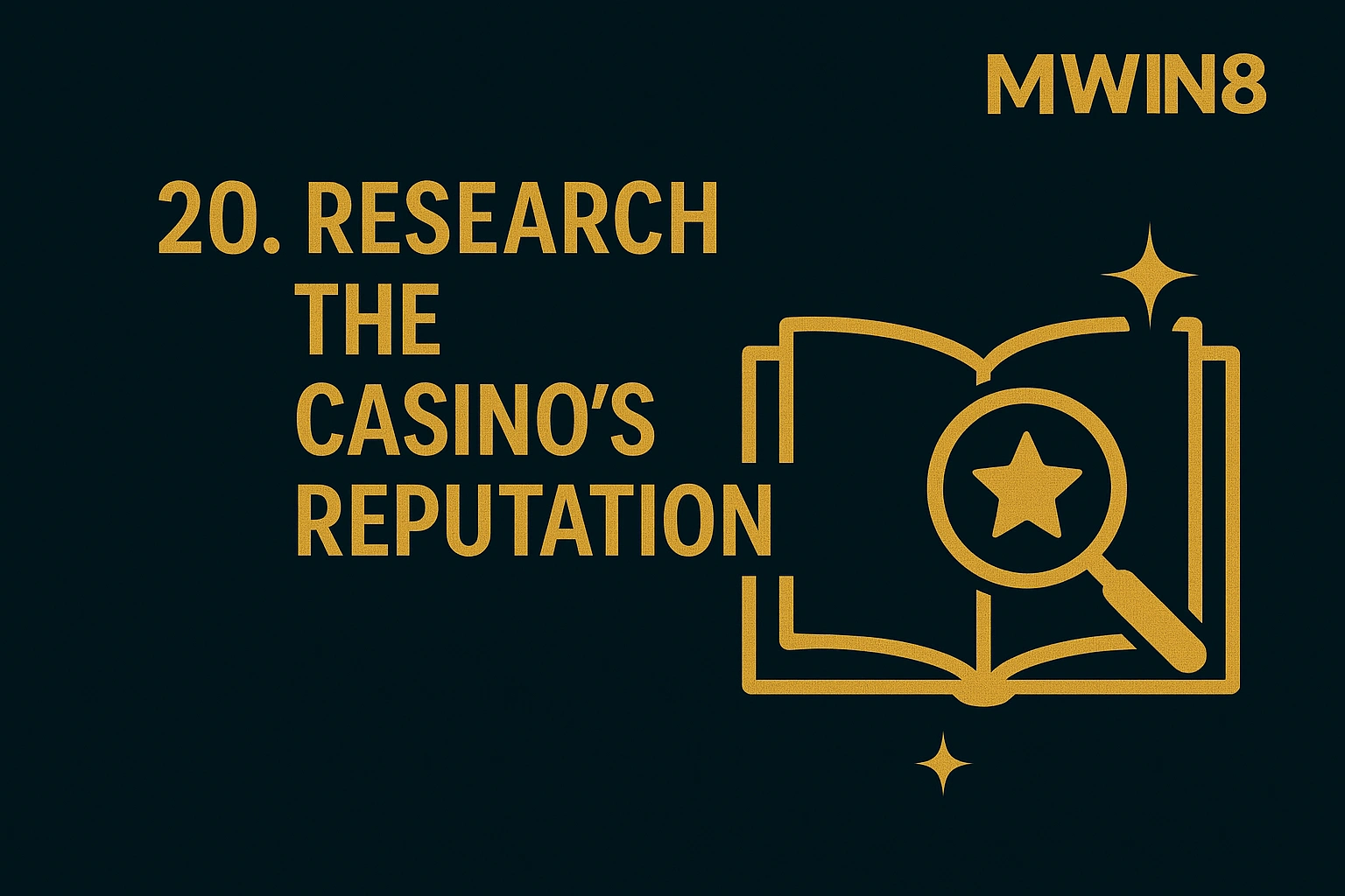 Reputation research icon showing star rating and book.