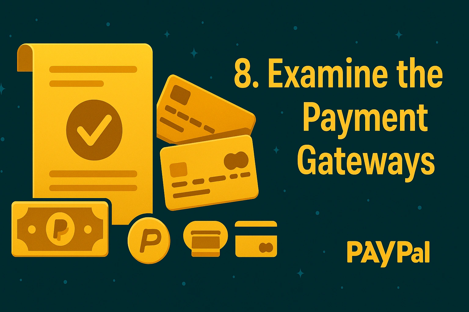 Payment gateway icons representing banking safety and reliability.