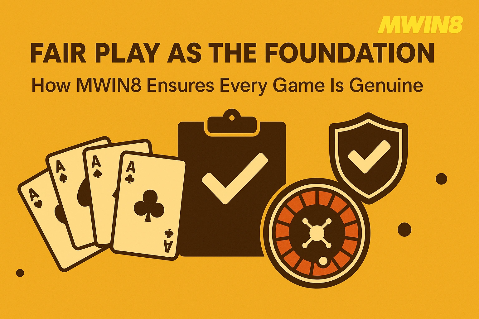 Fair play and verified gaming at MWIN8 online casino